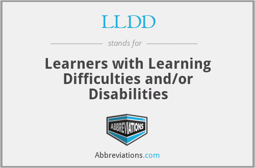 What does learning difficulties stand for?
